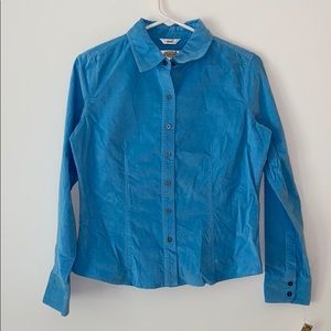 Talbots Corduroy Button Down Top
